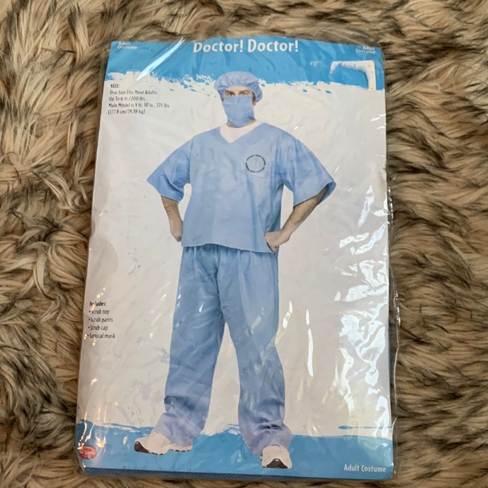 Doctor Scrubs Cosplay Costume Halloween Dress up OS adult
